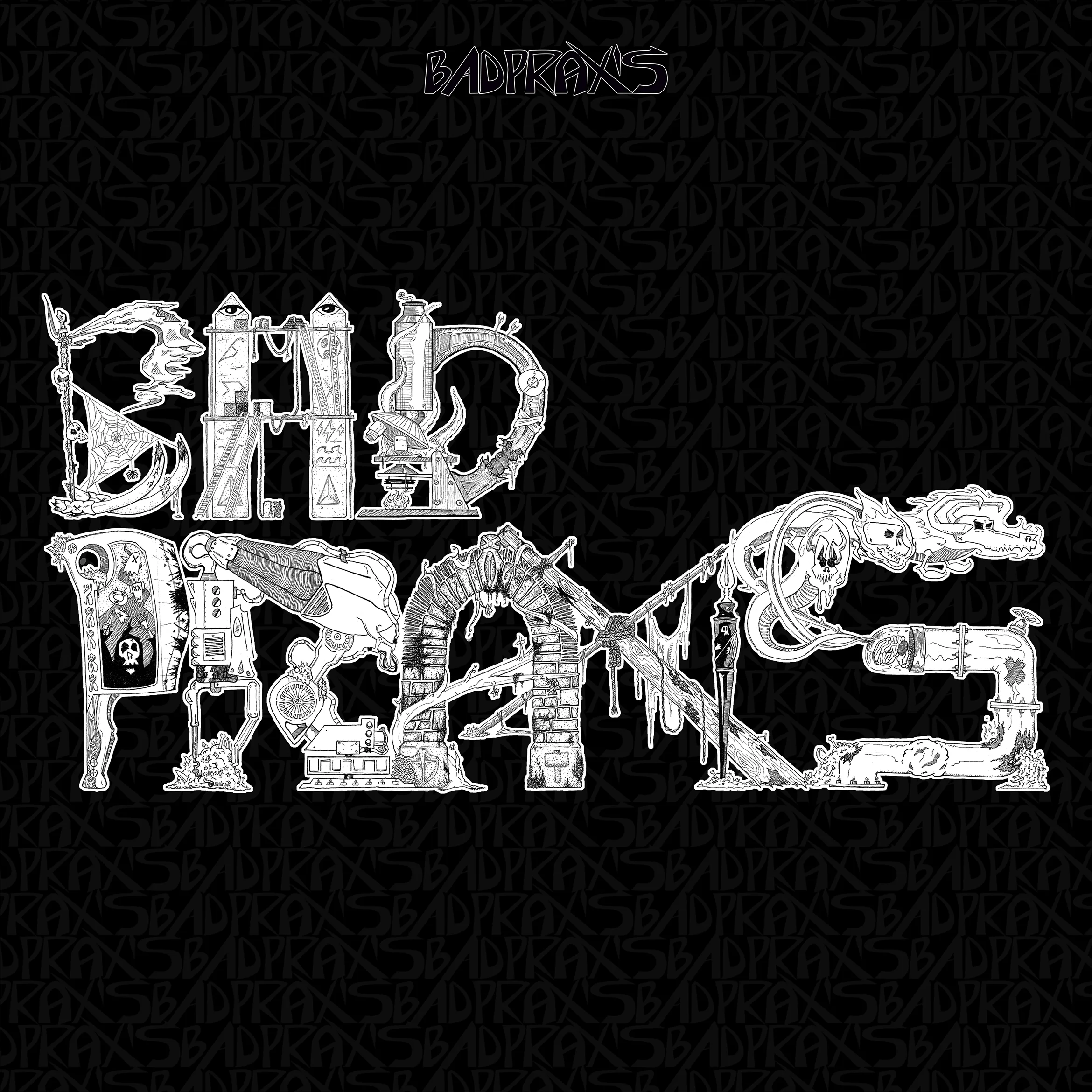 Bad Praxis - Bad Praxis (1991, Sub-Pop) album art from the 20th anniversary re-release