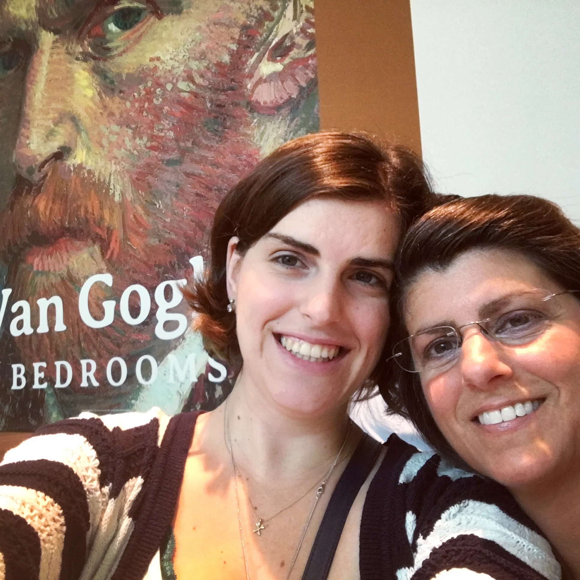 My mom and I visiting the Van Gogh exhibit in Chicago, April of 2016. <3