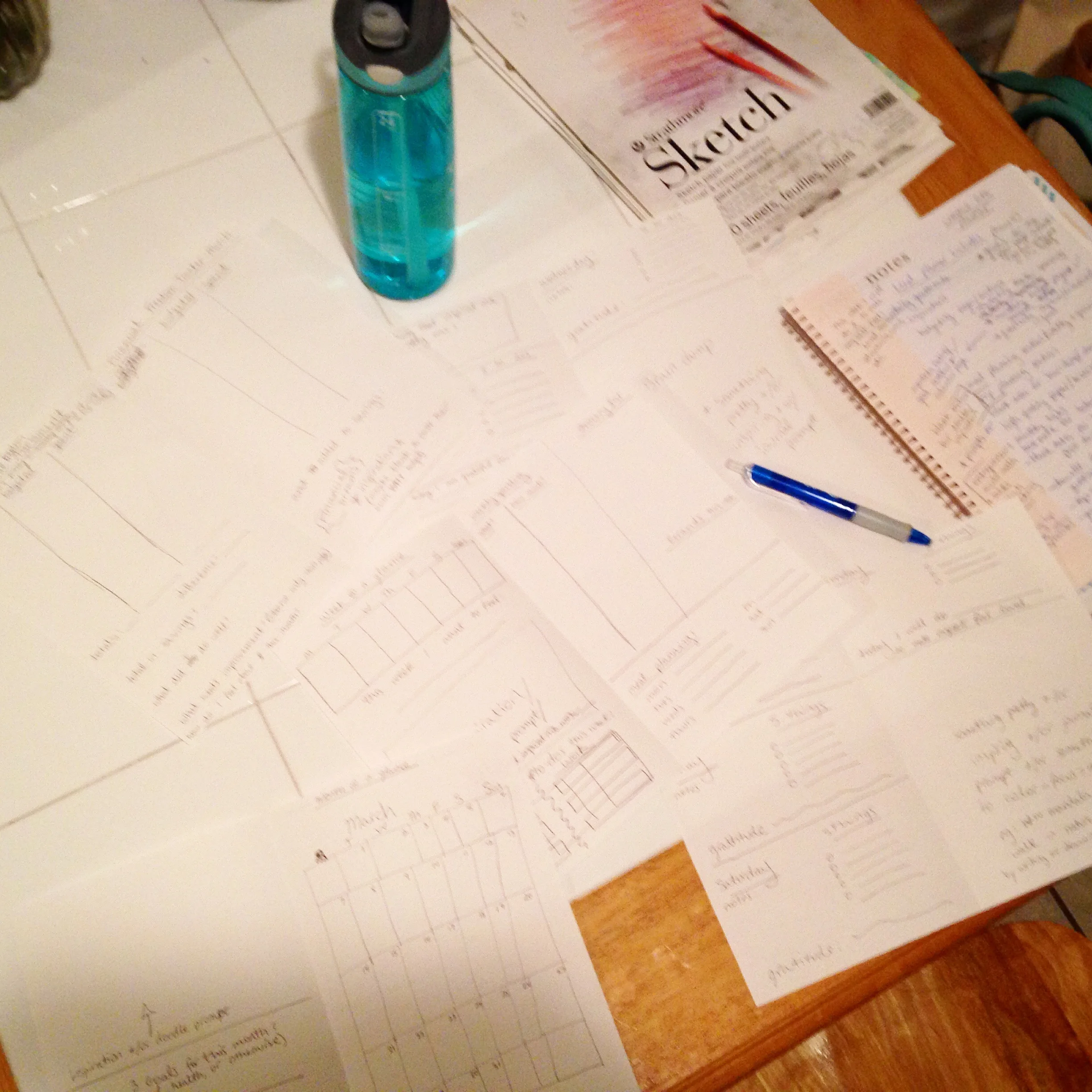 The sketches from that very first night...