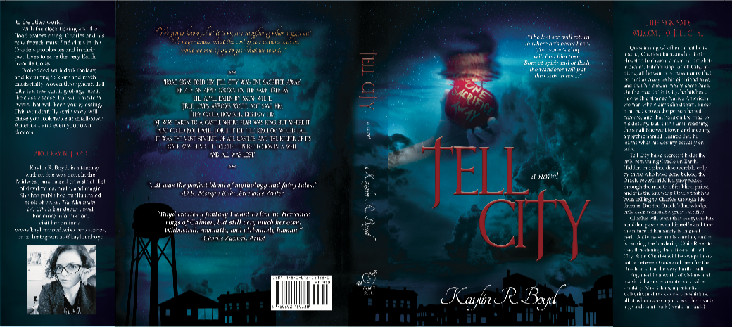 The final entire hardcover dust jacket spread.
