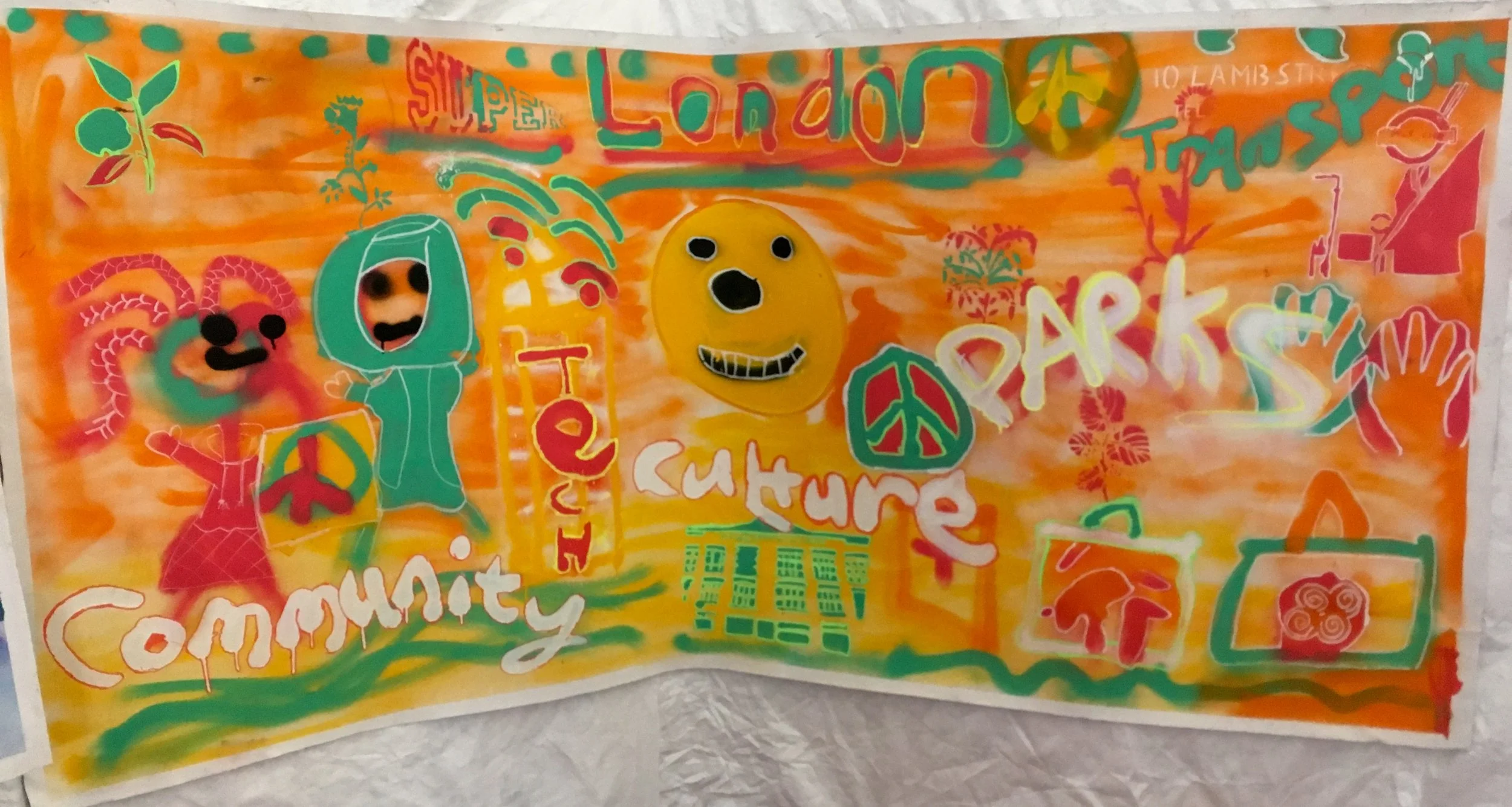 Copy of 1 day taster graffiti workshop with Stitches in Time young people