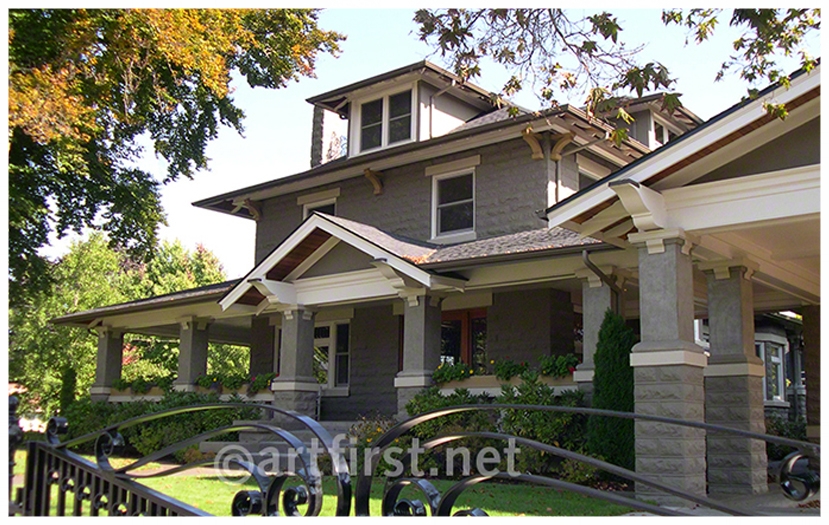 Craftsman style home exterior paint colors