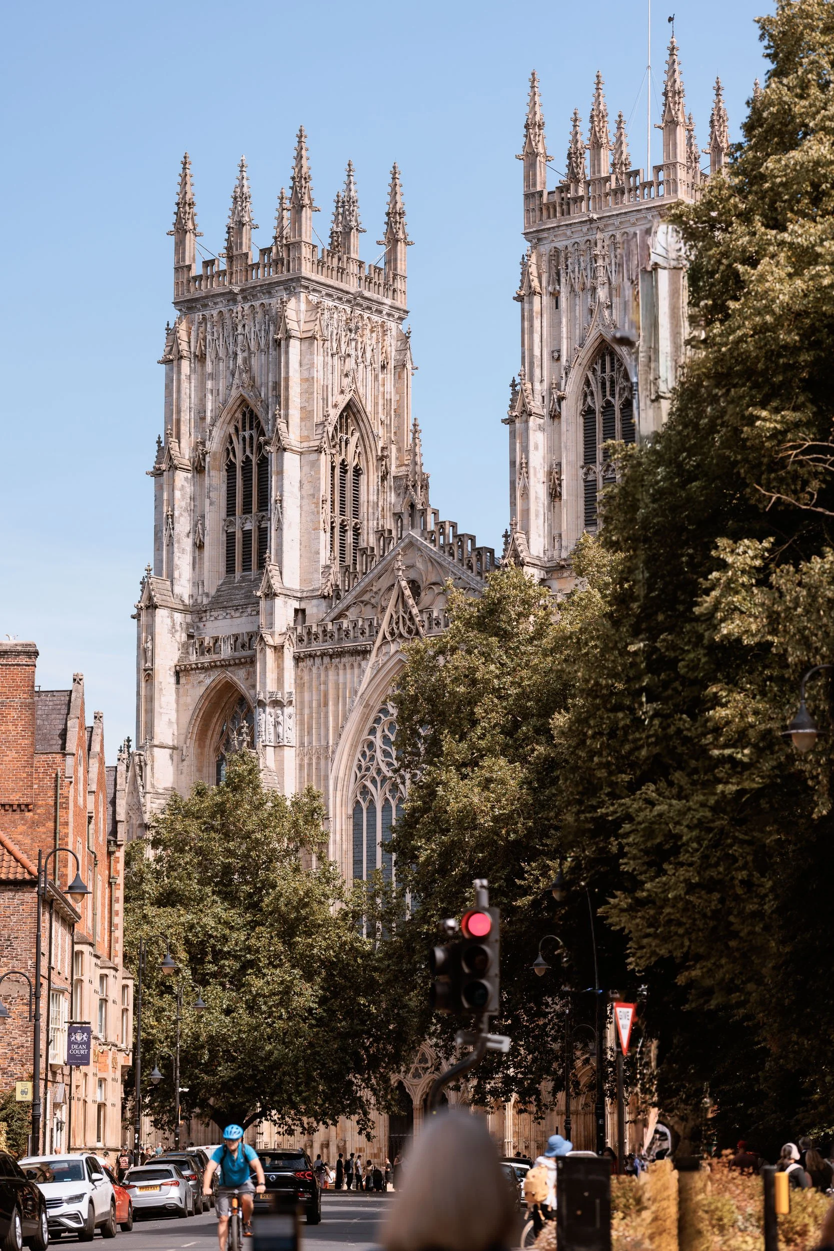 York Minster seen from the surrounding streets before Alicia and Max's wedding.