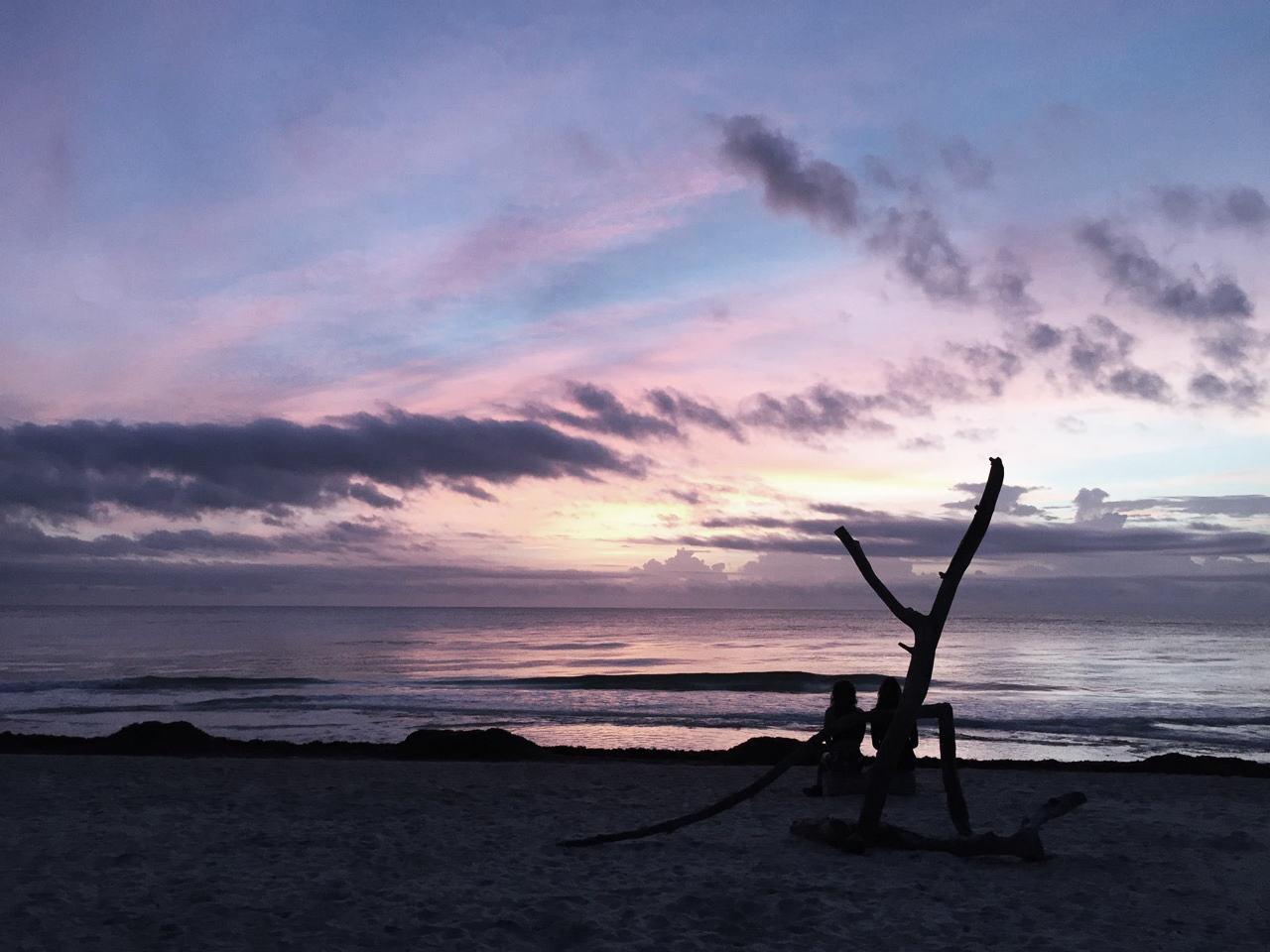 Tulum, Mexico, as my business partner, Lauren Lee, and I meditated together during a gorgeous sunrise. Lauren and I lead international retreats together and it fulfills my wildest dreams and deepest purpose.
