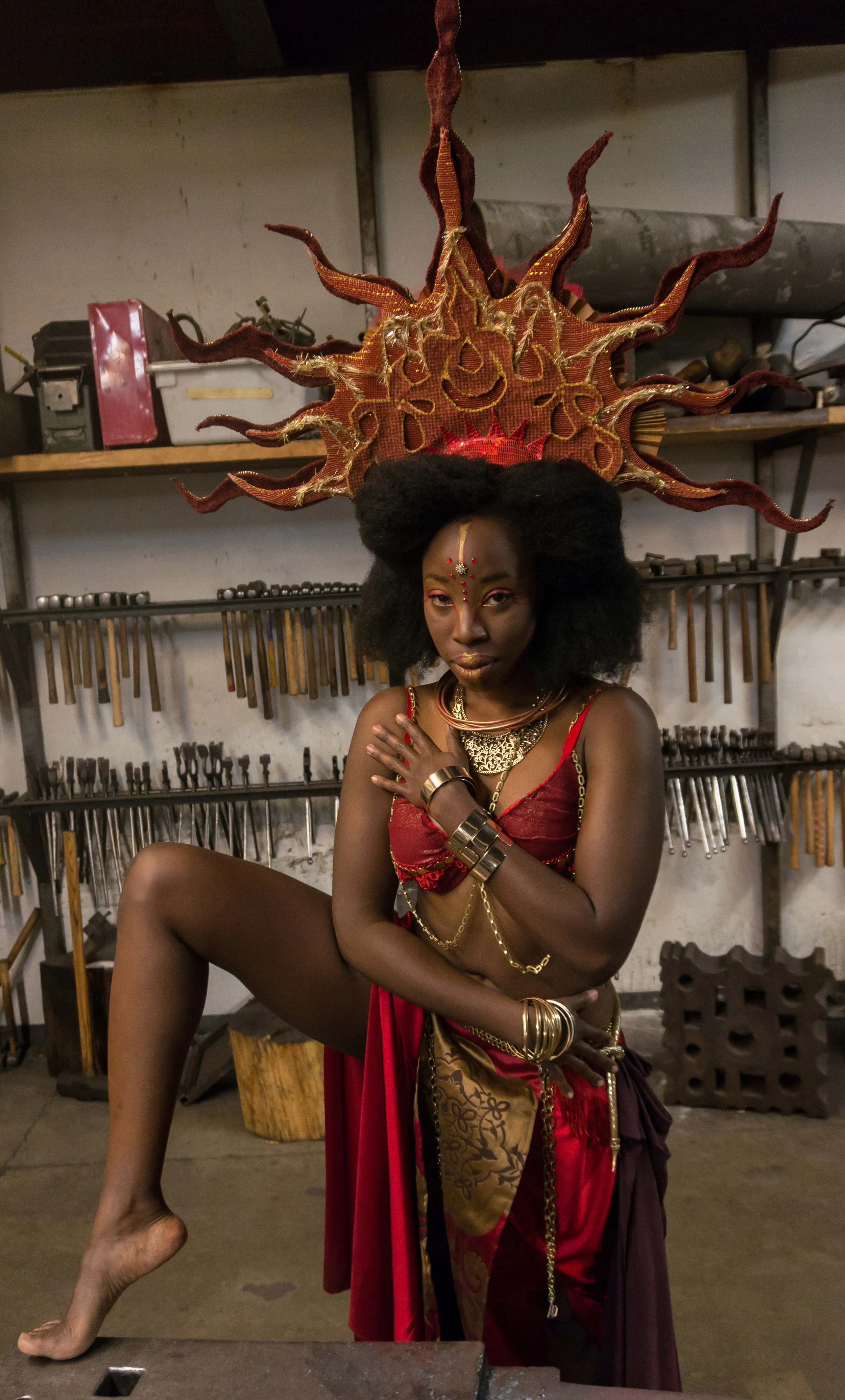  Collection: Elemental Goddess Collaborator: Jennifer Remmers Model: Alexis Udo-Udoma Photographer: Bas Tiele 