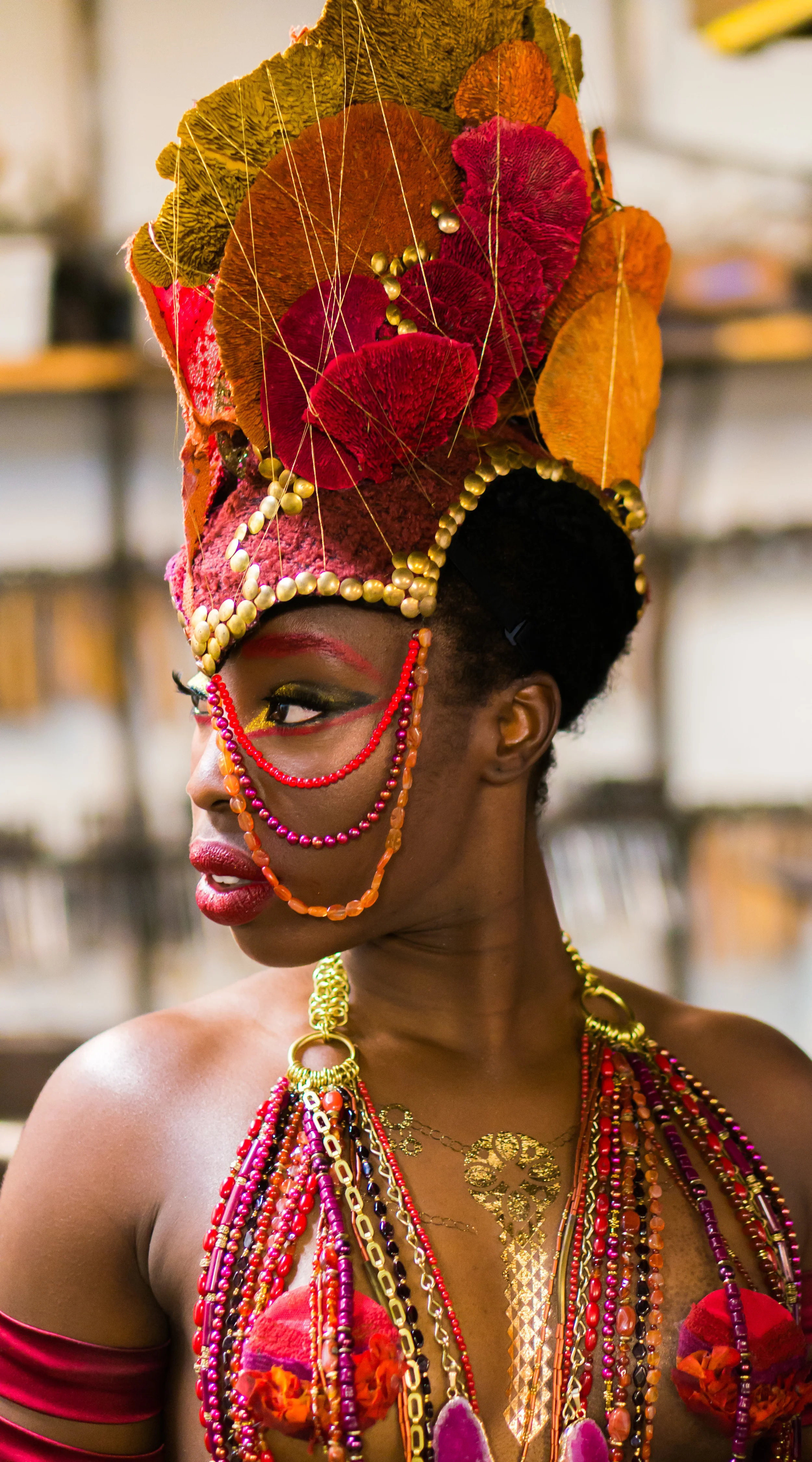   Collection: Sanguine Spark   Collaborator: Jennifer Remmers   Model: Alexis Udo-Udoma   Photographer: Bas Tiele  