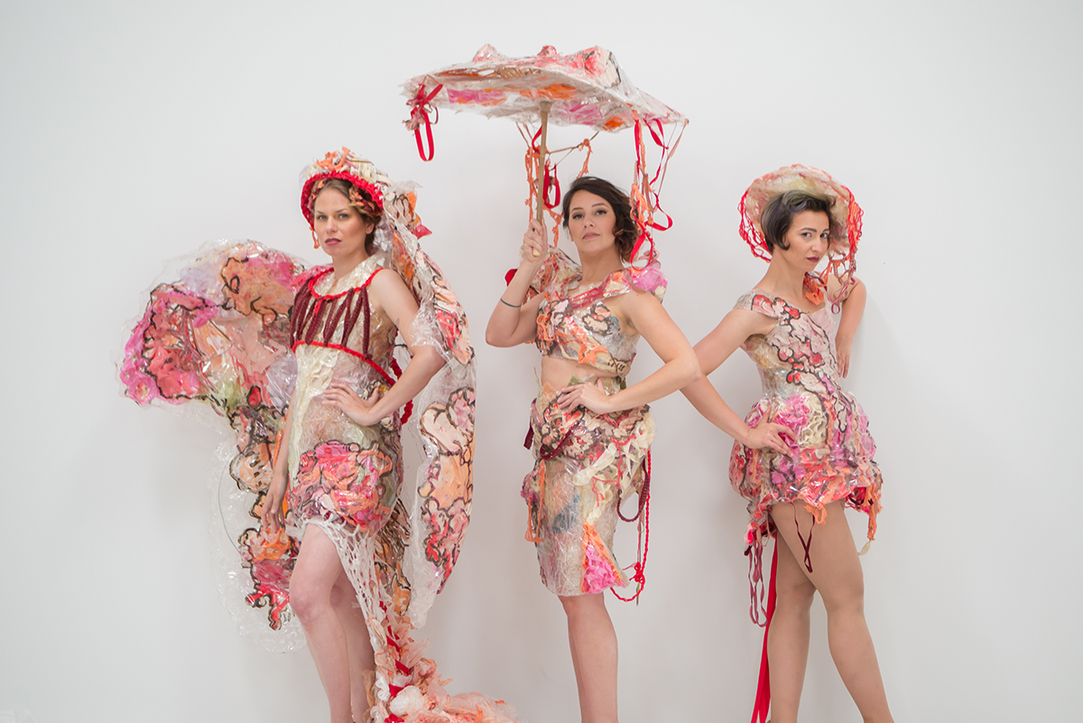 Meat Market Collection in collaboration with Stephanie Sherwood Models: Carrie Rebecca Armellino Stephanie Sherwood Katie Shanks Photographer: Jesus Martinez-Rizo