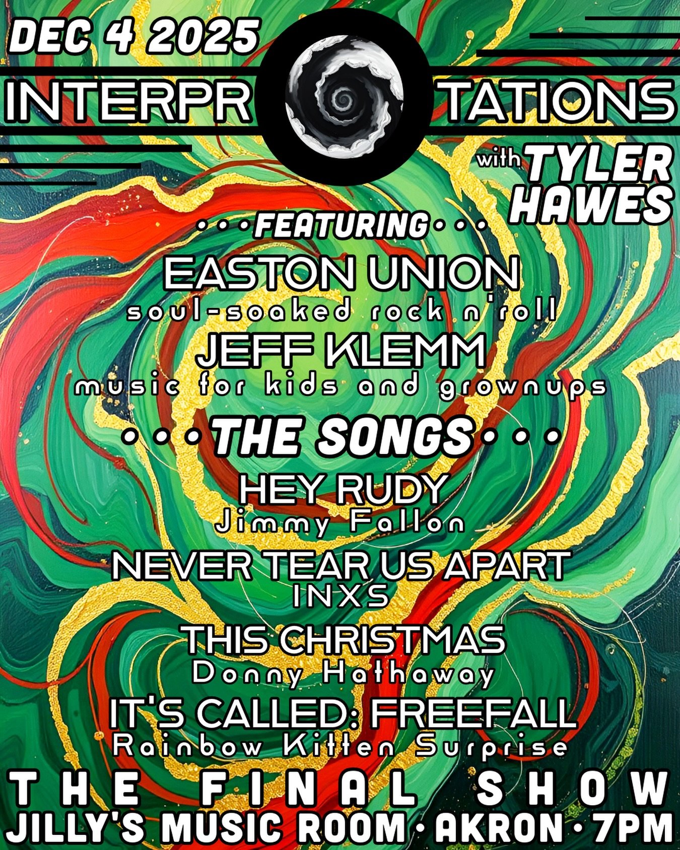 Playing a solo show tomorrow at @jillysmusicroom with @wizardofhawes and @eastonunionmusic ! I&rsquo;ll be playing these four songs plus some songs from my back catalog, and maybe a few @mrjeffisfun tunes&hellip; for the big kids out there. #AkronMus