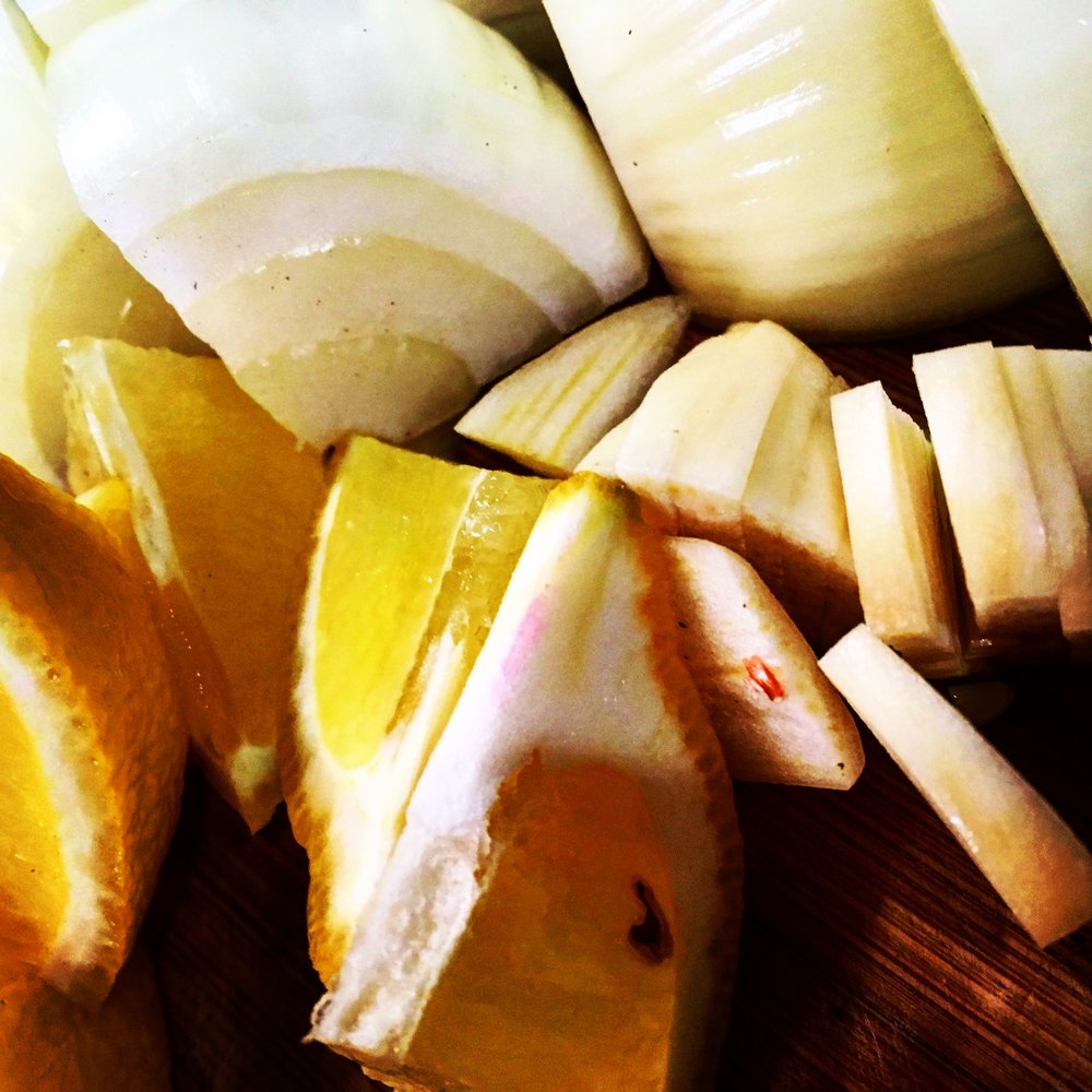 Onions, Garlic, Lemon