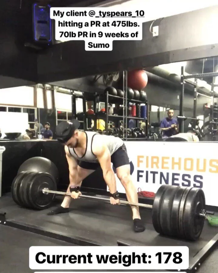 Been working with @_tyspears_10 on nutrition since February 2018 when we got him to drop 25 lbs to move from running back to slot at Hardin Simmons. Started in person training 3x a week after football season and has added 70lbs to the deadlift since.