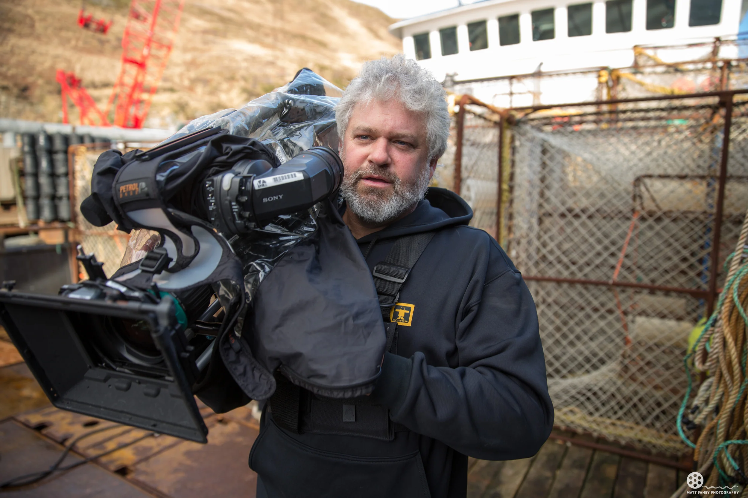 Nice Day in Dutch Harbor, Alaska to make some television with an XD Cam