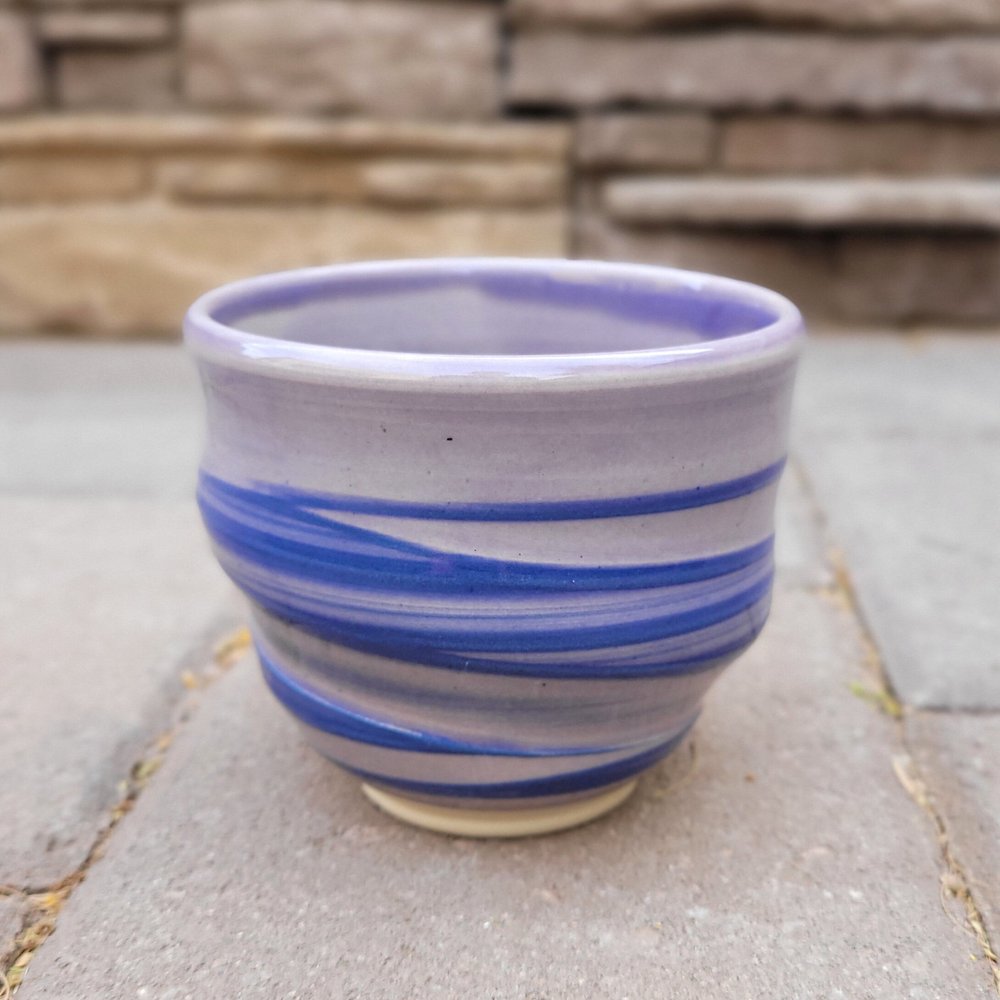 Purple Wide Mouthed Swirl Mug - Handmade Pottery Mug Set — Jill Spawn  Ceramics