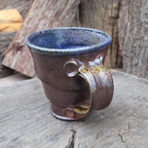 Purple Wide Mouthed Swirl Mug - Handmade Pottery Mug Set — Jill