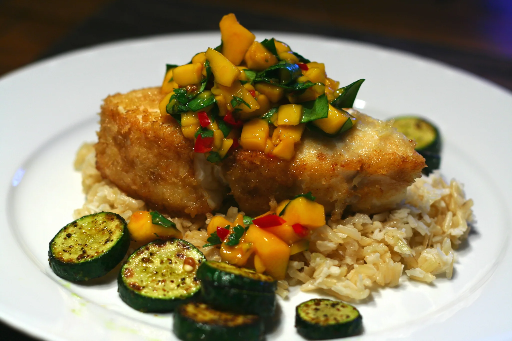 Halibut_with_mango_salsa_on_coconut_brown_rice_(434662467).jpg