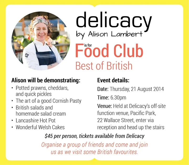 BEST OF BRITISH FOOD CLUB - THIS THURSDAY