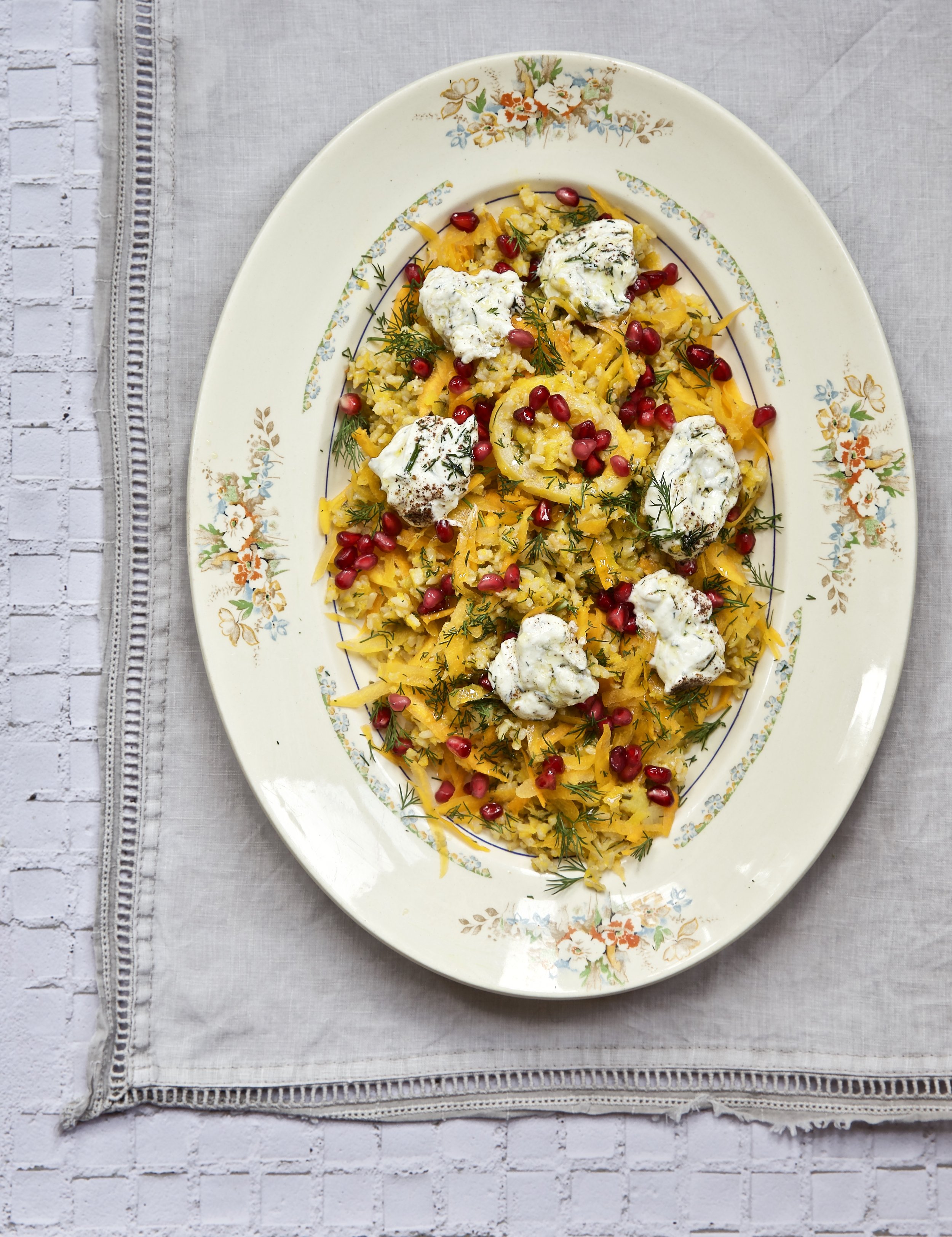 BROWN RICE, PUMPKIN AND LEEK PILAF