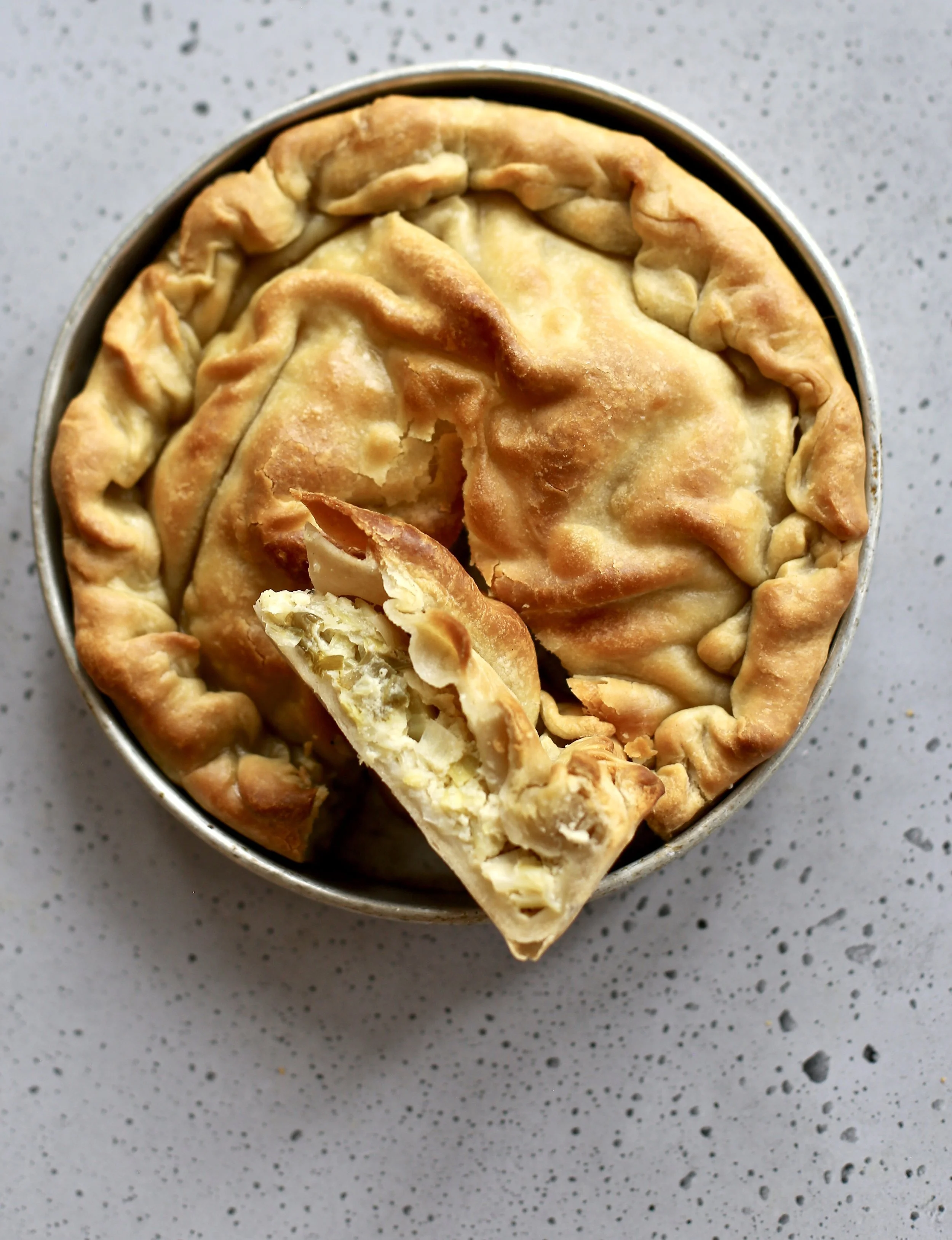 LEEK AND FETA PIE