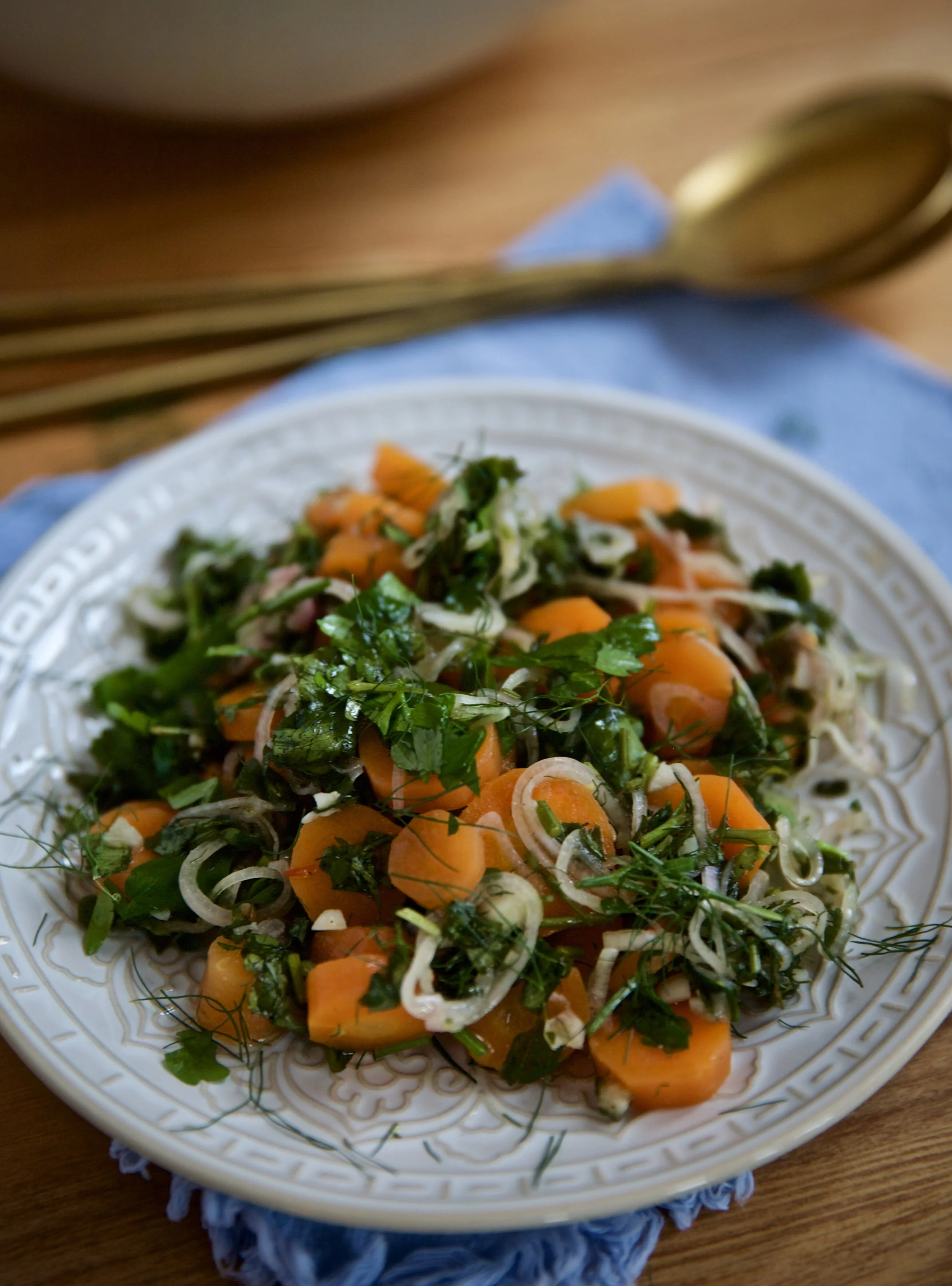 MOROCCAN - INSPIRED CARROT SALAD
