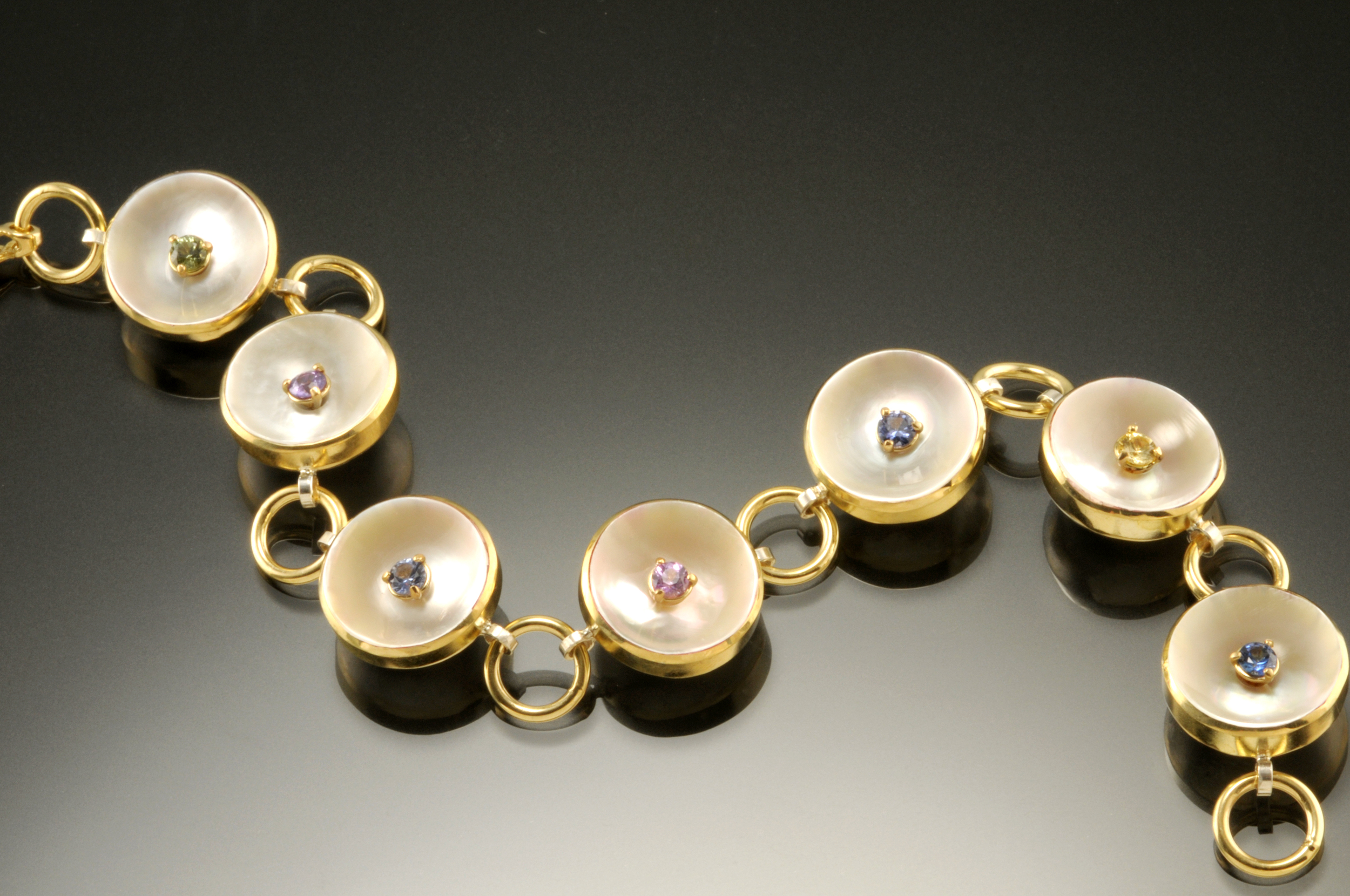 Ancient Pearl Sapphire Bracelet