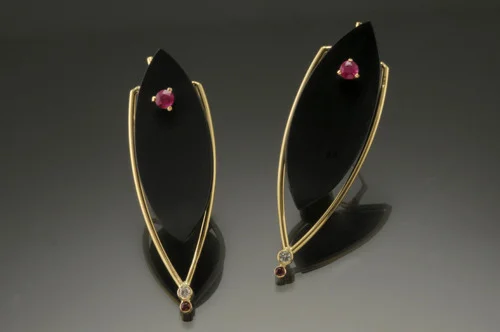Black Jade Earrings