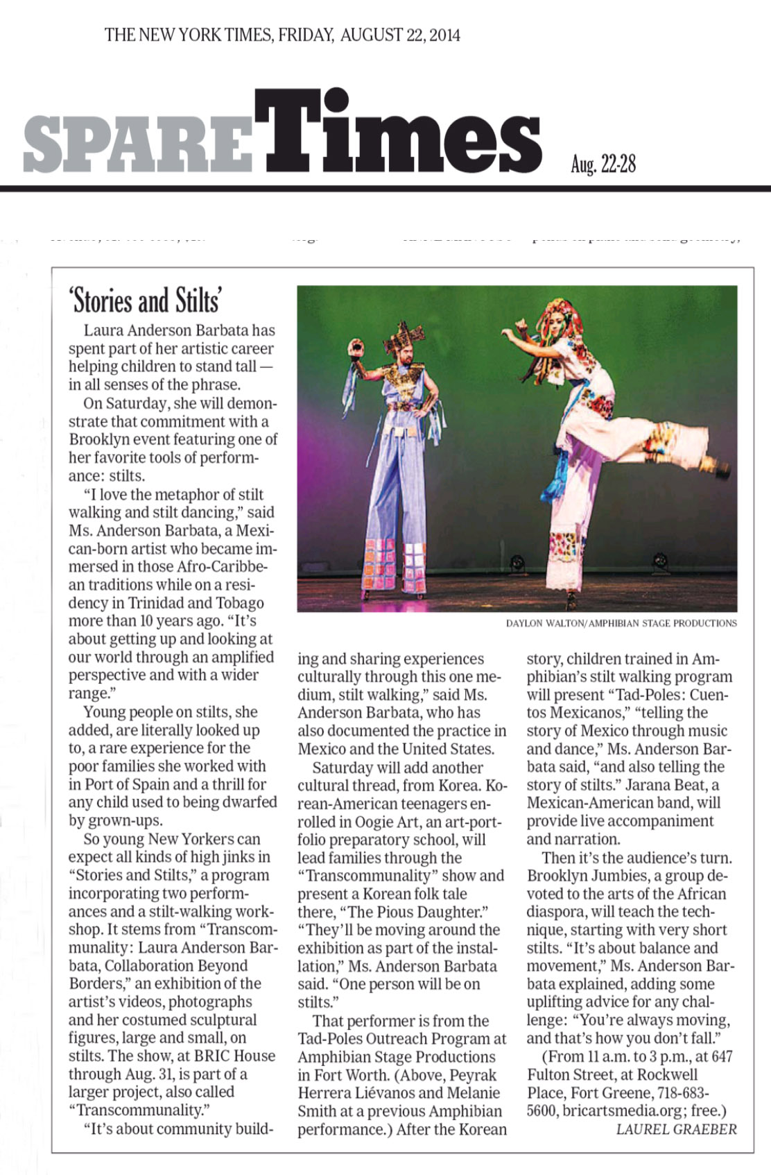 NY Times 2014 stilts and stories.jpg