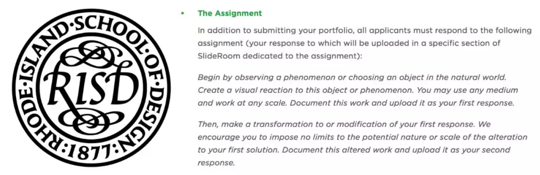 RISD's new assignment for 2019-2020