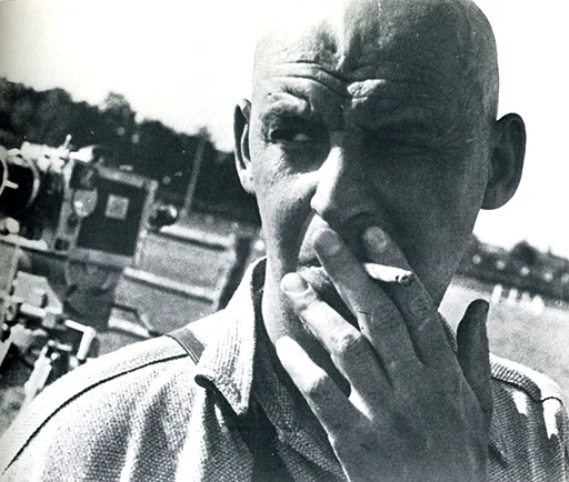 Self Portrait 1935 Alexander Rodchenko The radical open frame seen to full effect, with a slanted horizon that tilts right as the subjects looks off camera left.