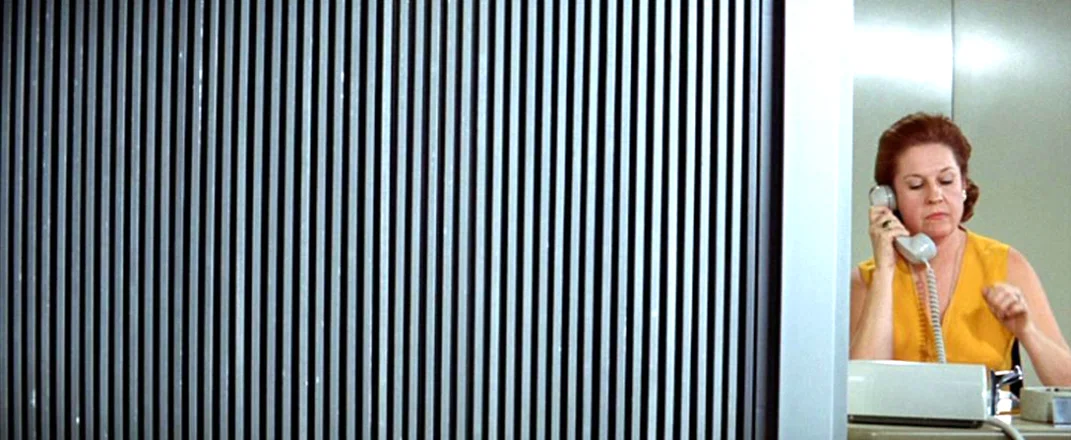 Zabriskie Point The aspect ratio pushed to extremes as the human element has been almost eliminated from the frame by the new dominant element: corporate architecture.