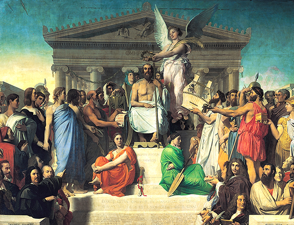 The Apotheosis of Homer Jean-Auguste-Dominique Ingres 1827