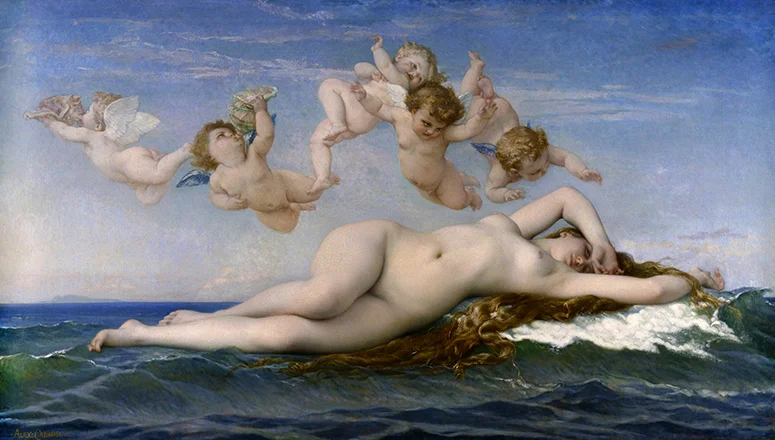 Enormously successful painting in its day: The Birth of Venus Alexandre Cabanel 1863