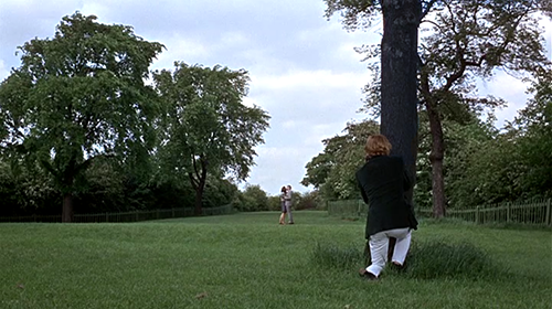 Blow-Up - what is being photographed, an idyllic Adam and Eve in modern dress or a murder?