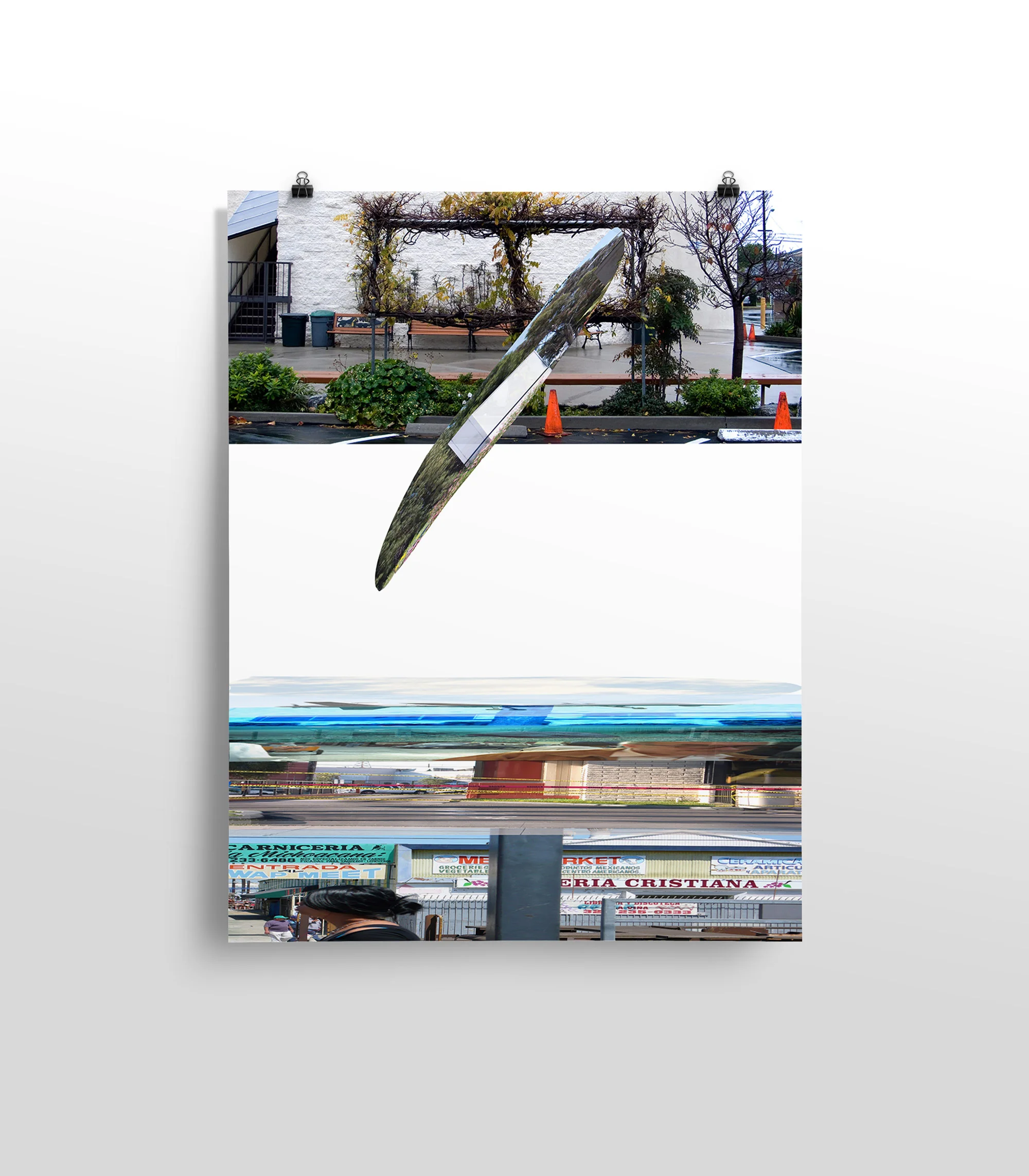 Soft Instants 10 (Two Intersecting Empty Signs)