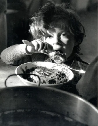 Italian Child in a Refugee Camp, Ticino, Italy, 1945 Werner Bischof