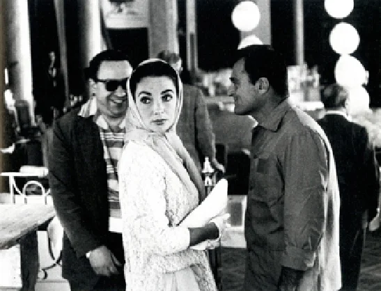 Edward Quinn, Elizabeth Taylor and Mike Todd at the Screening of Around the World in 80 Days, Cannes Film Festival, 1957