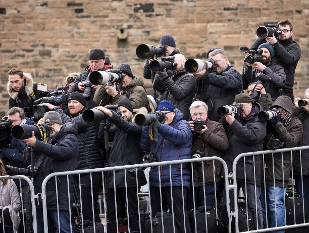 James Glossop, Paparazzi shooting the royal family in London from the press area , 2017