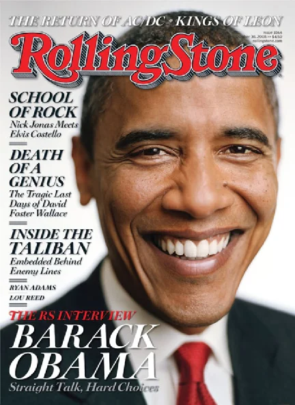 Sam Jones, Portrait of Barack Obama, Rolling Stone October 16, 2008