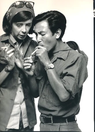 Richard Avedon, New York Times Correspondent With Nguyen Ngoc Luong, Interpreter, Saigon, Vietnam, April 1, 1971