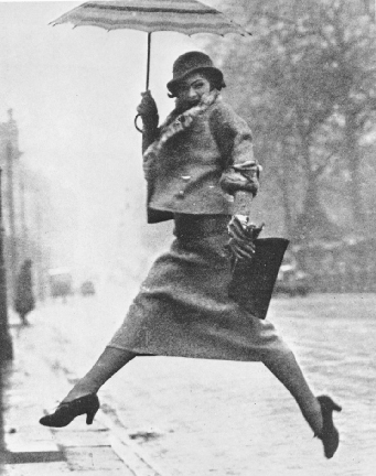 Martin Munkacsi, Jumping a Puddle , for Harper’s Bazaar, April 1934