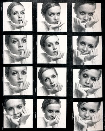 Ronald Traeger, Proof Sheet, Twiggy, 1967