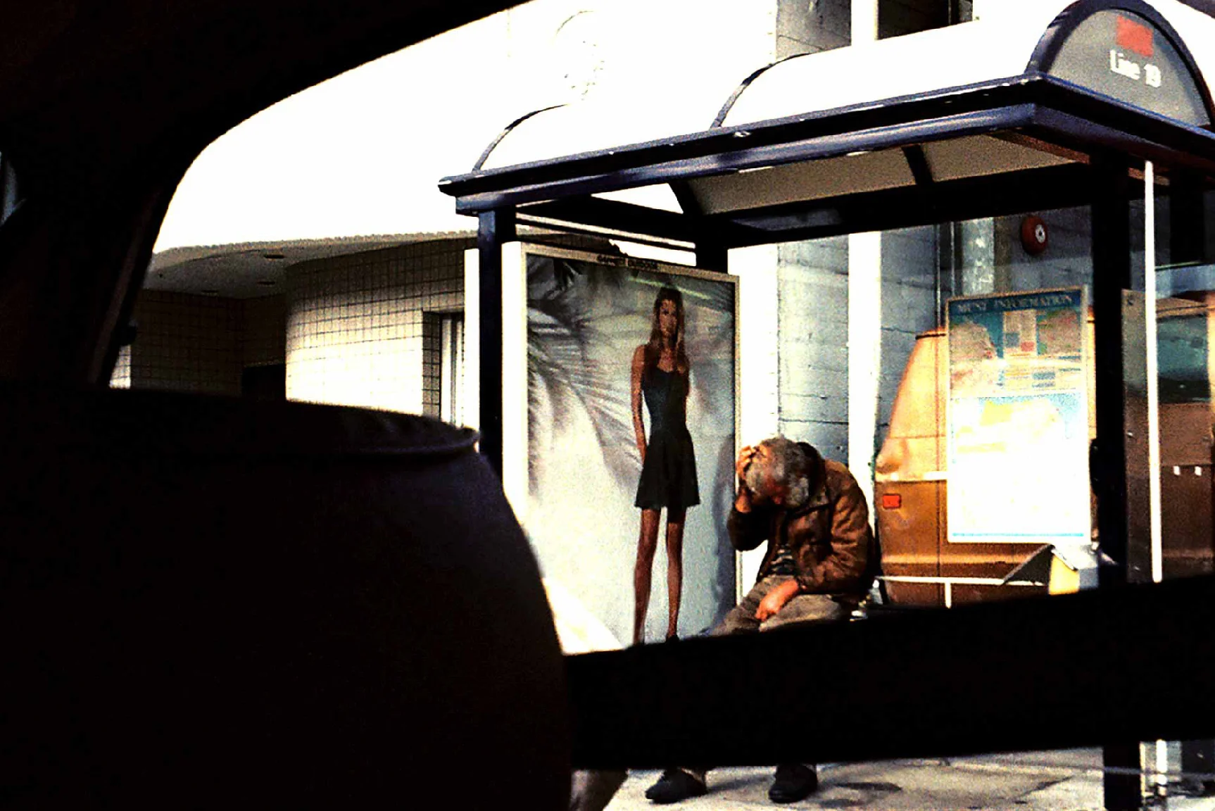 1993 San Francisco, A Man in a Bus Stop