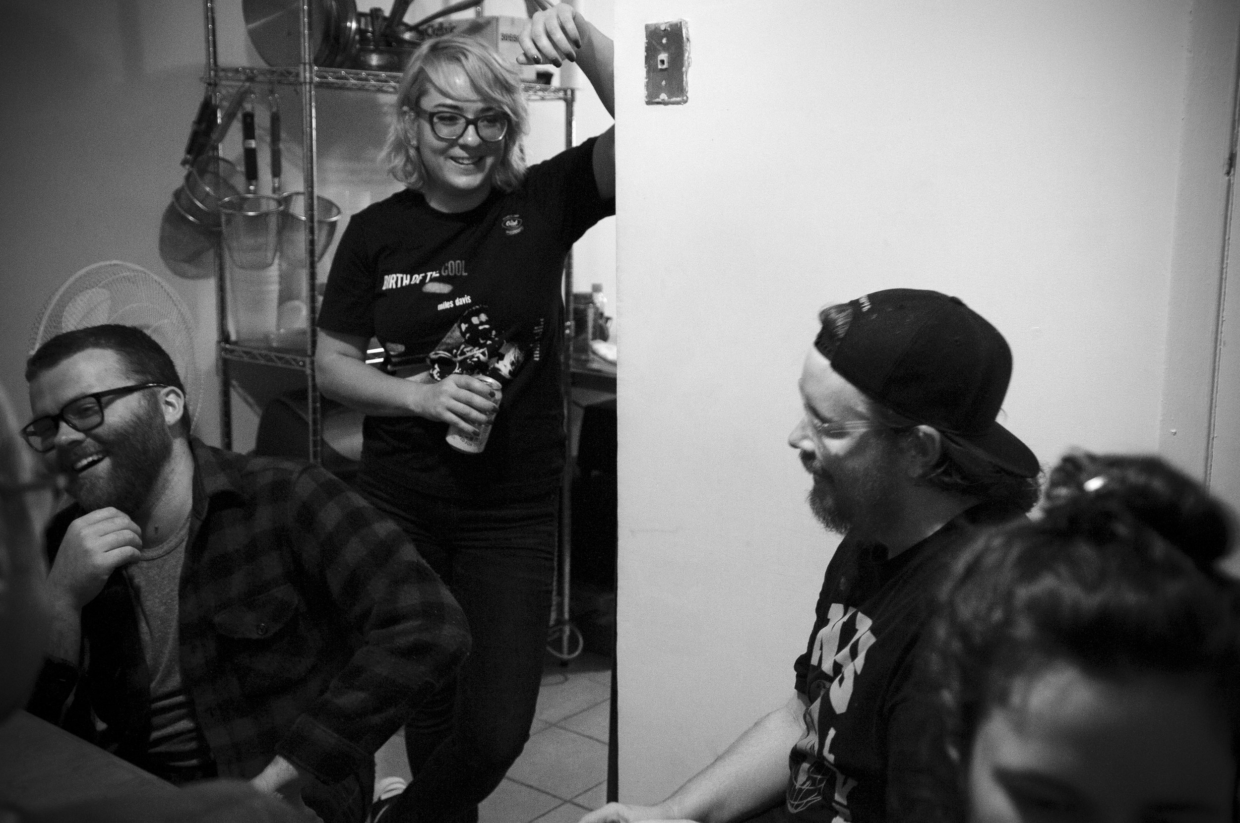 Scenes from ramen socials at the West Philly apartment (photo credit: Andy Hensler).