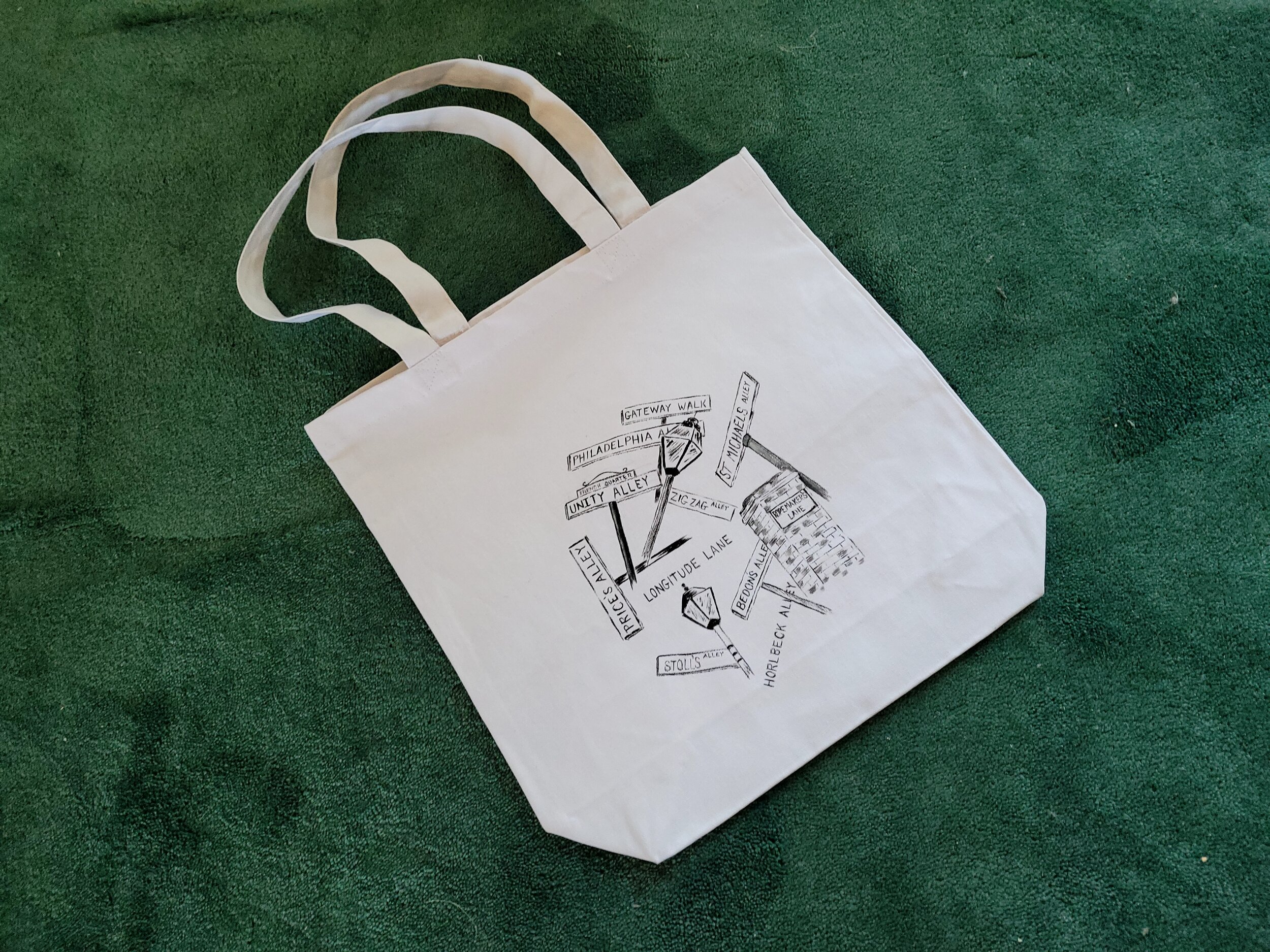 Signs of Charleston Canvas Tote Bag — Such & Such Designs
