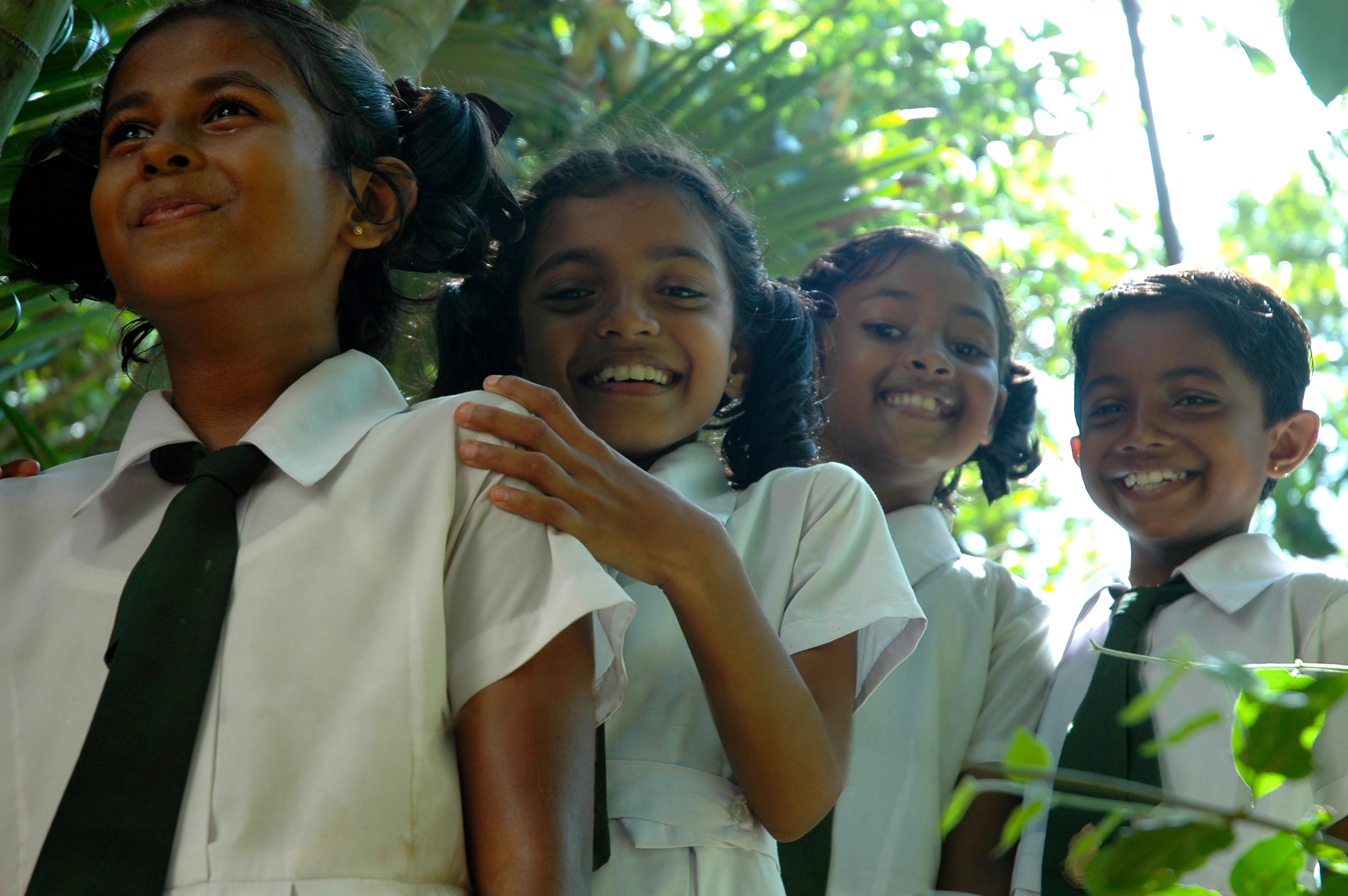 Students from the Saving Singharaja project, Sri Lanka