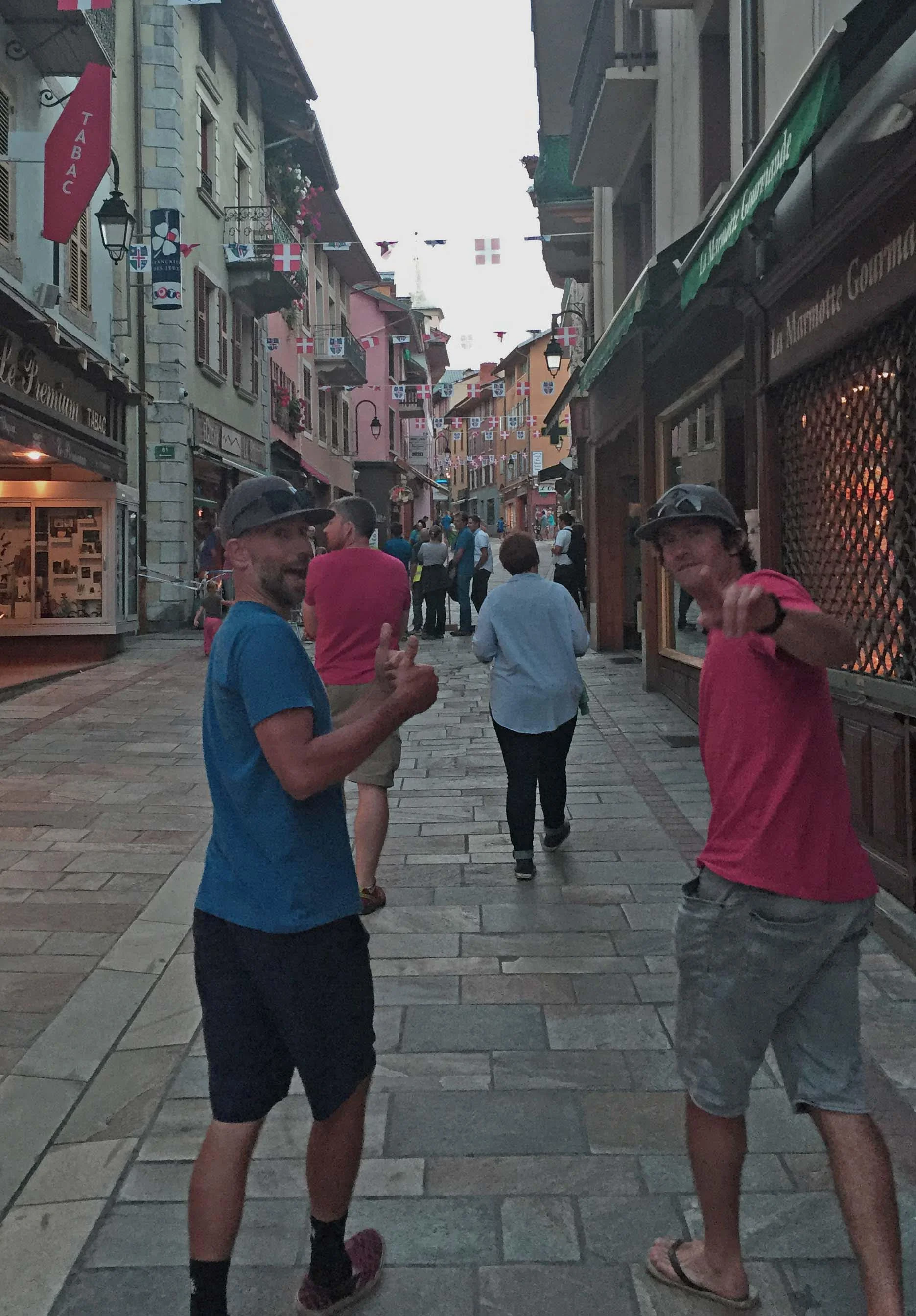 The mean streets of Bourg st. Maurice.