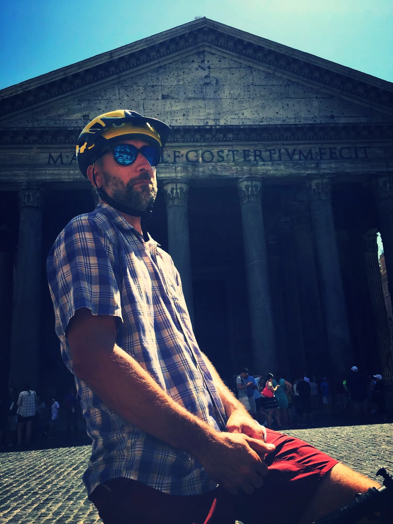 The Pantheon. Started being built in AD25. Old.