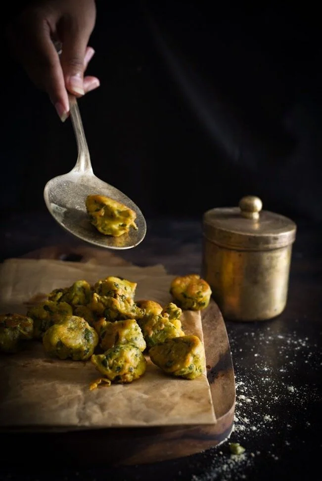 A Recipe for Bittersweet Banana-Methi Fritters