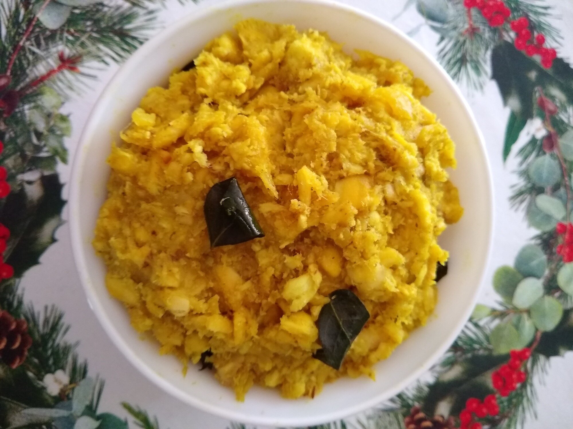 Chakka Puzhukku or Spiced Raw Jackfruit Mash