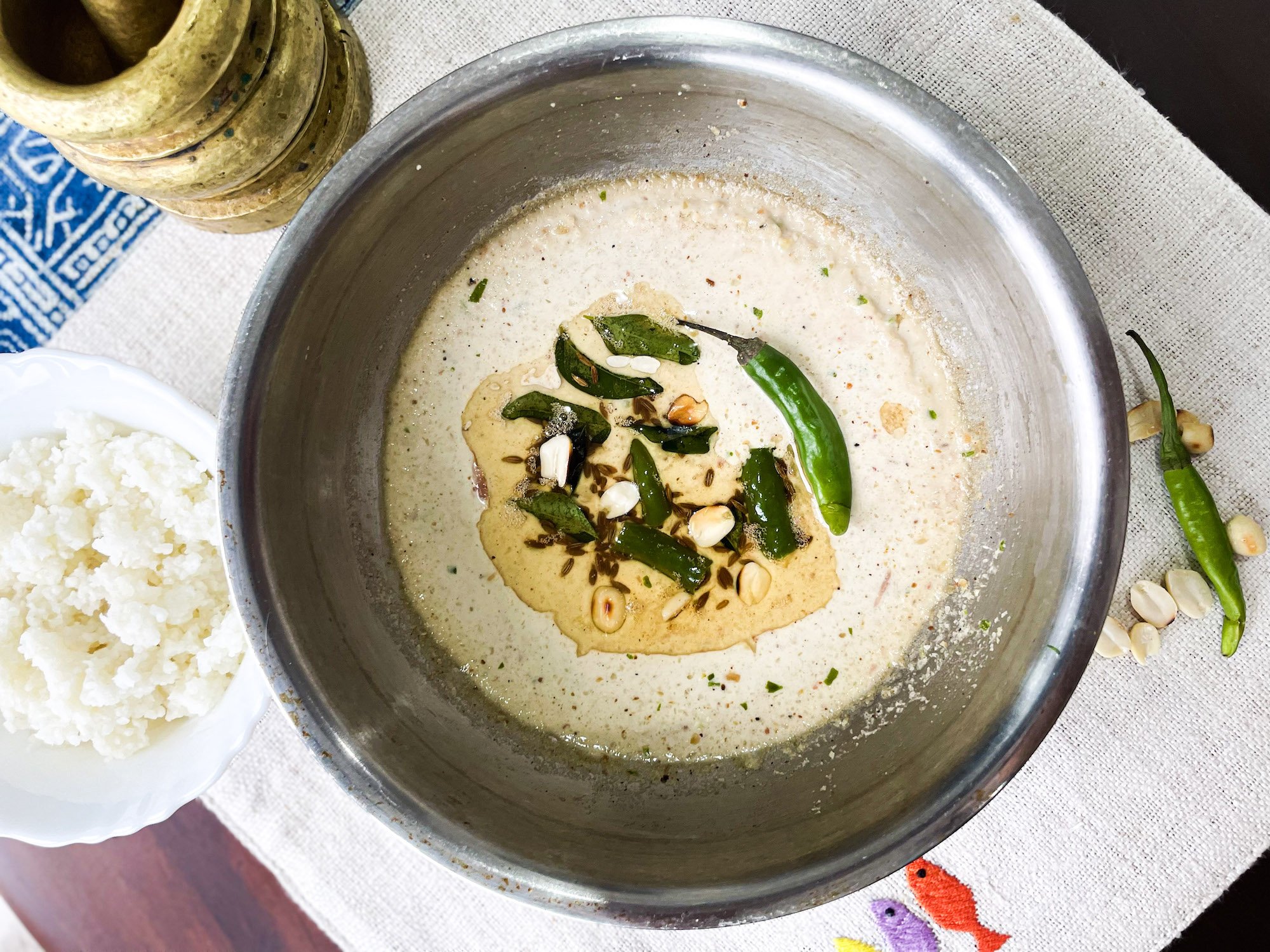 Vari Ka Rice Skipping Rice & Dal Over Vari & Danyachi Amti — GOYA