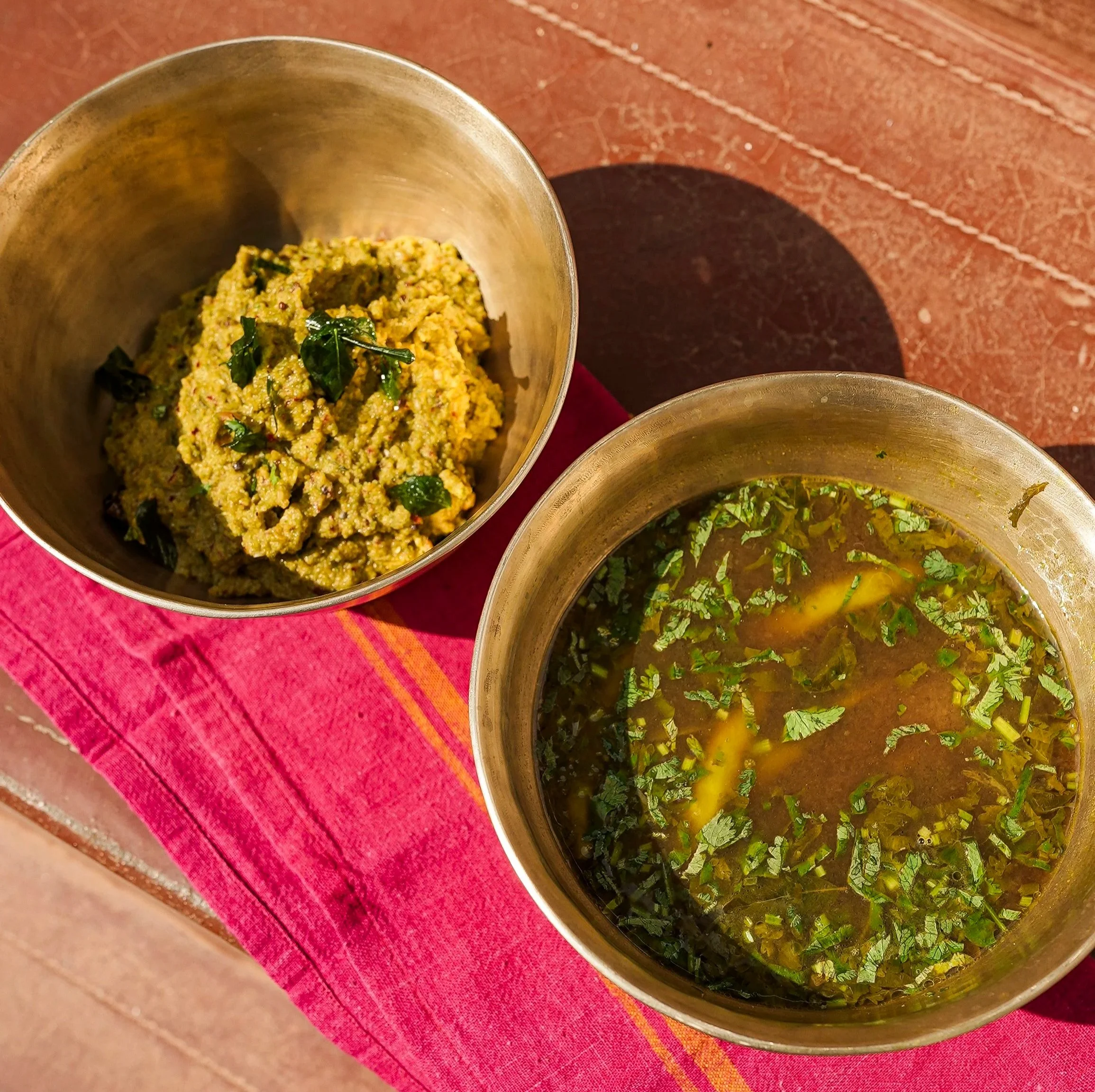 #1000Kitchens Recipe Drop: Puli Rasam, and Thuvaiyal