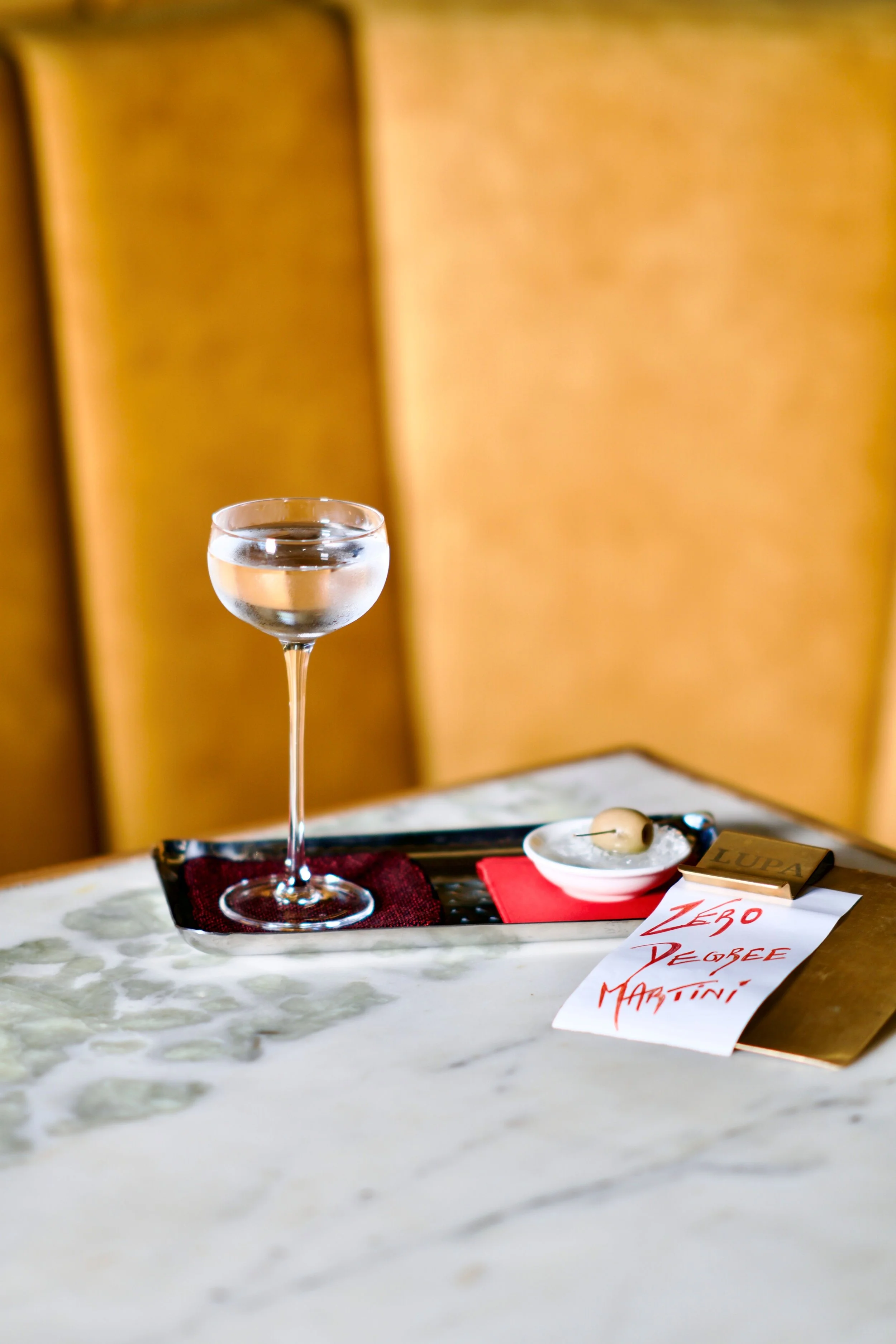A Lupa Tableside Twist to the Classic Martini